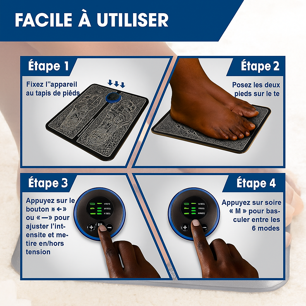 RelaxFoot™ – Le tapis de massage qui libère vos pieds de la douleur 😌✨